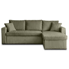 Cyrus - Sofá Rinconera Reversible Cama Con Arcón - 4 Plazas - Pana - Verde