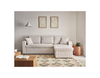Cyrus - Sofá Rinconero Reversible Convertible Con Arcón - 4 Plazas - Pana - Beige