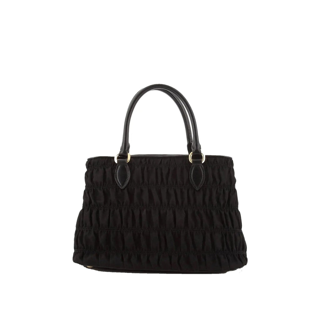 Prada - Bolso de mano Gaufre de nailon - Mujeres - Negro