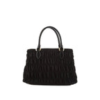 Prada - Bolso de mano Gaufre de nailon - Mujeres - Negro
