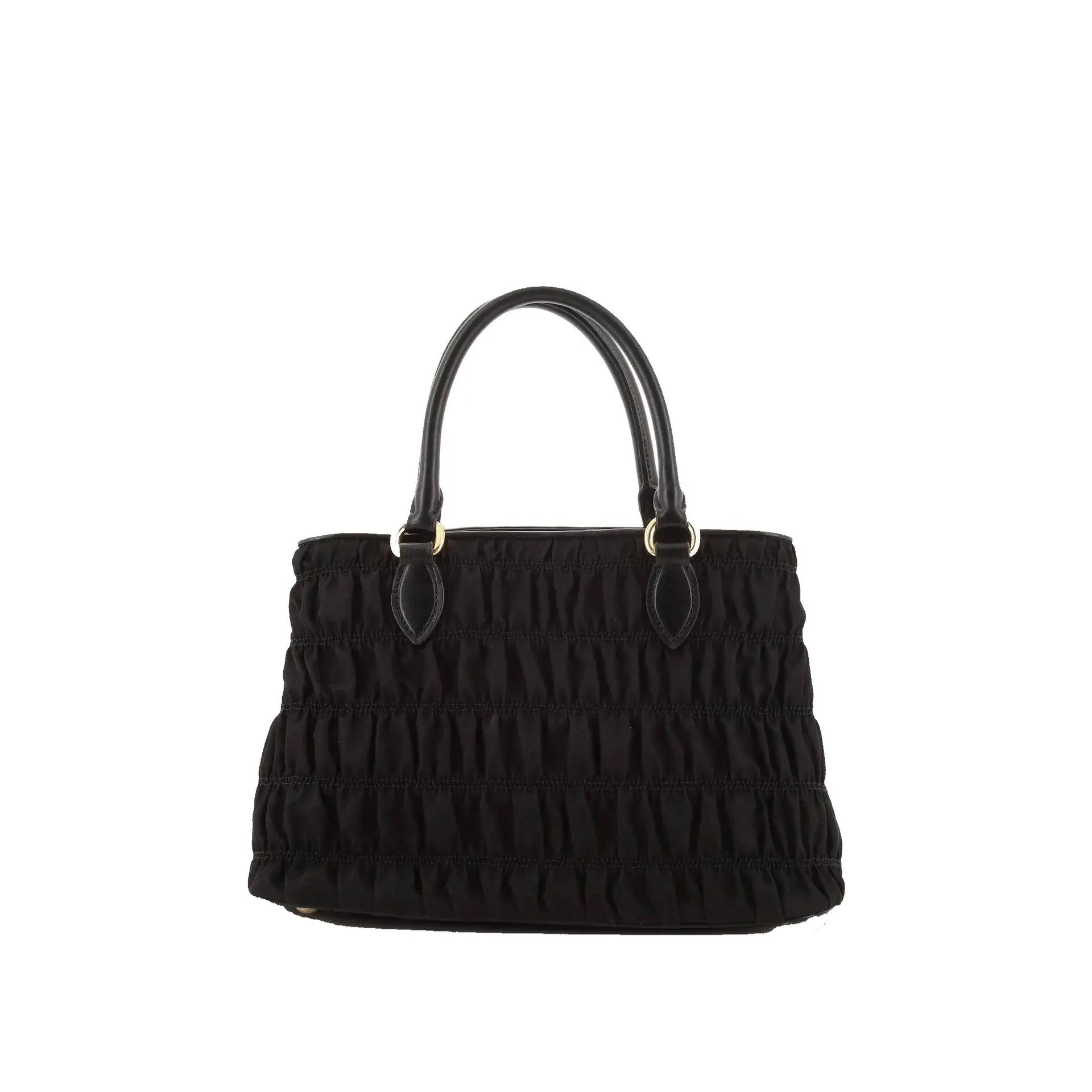 Prada - Bolso de mano Gaufre de nailon - Mujeres - Negro