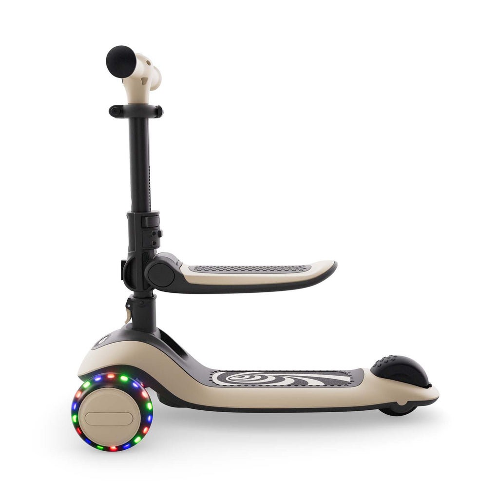 Halley 2 2-in-1 Convertible Scooter with Seat White