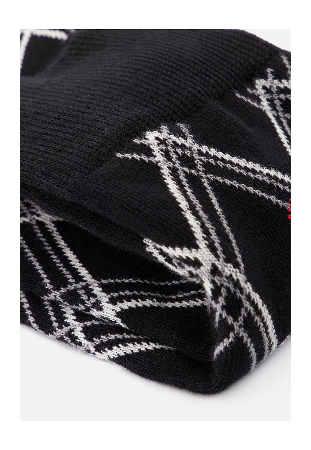 Calze A Metà Polpaccio A Quadri Fantasia Lucas Tartan - Nero