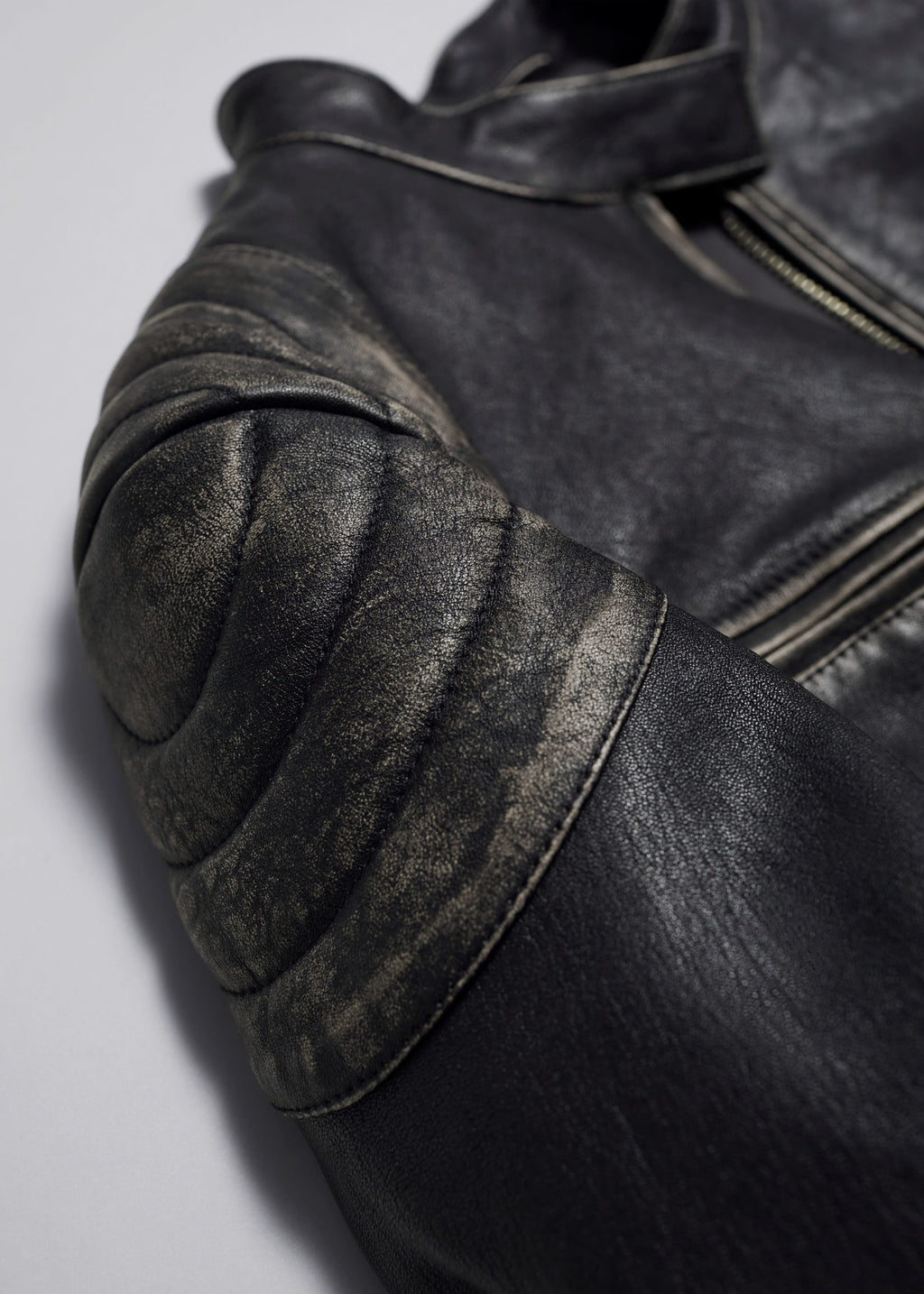 Chaqueta de cuero St Mariette - Negro