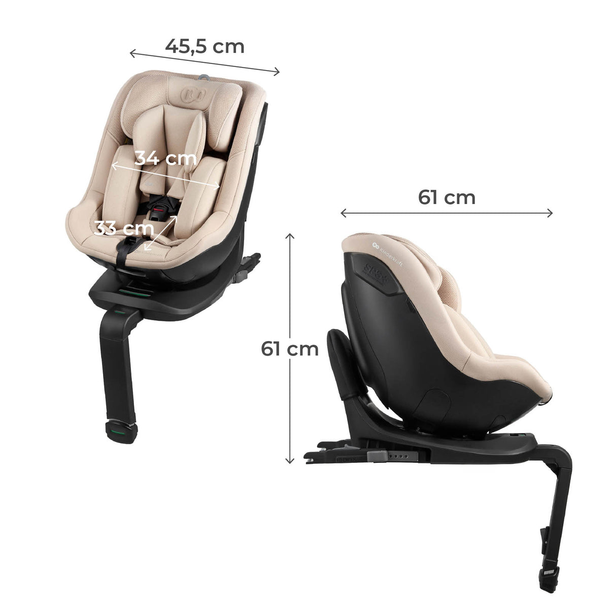 Silla de coche I-Guard I-Size Air Flow beige