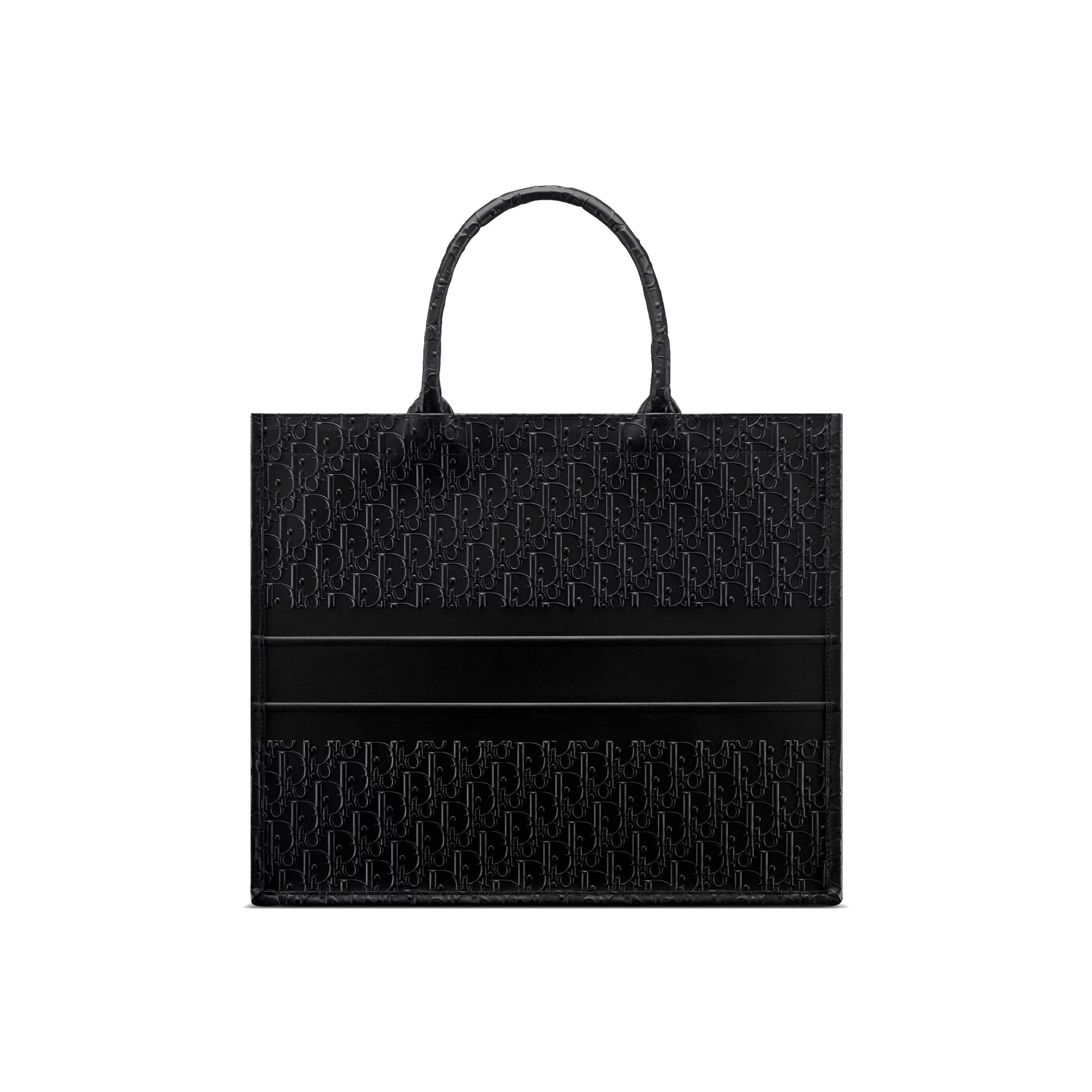 Dior - Cabas Oblique Leather - Femme - Black