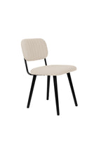 Jake Bouclé - Dining Room Chair - Solid Oak - Off-White