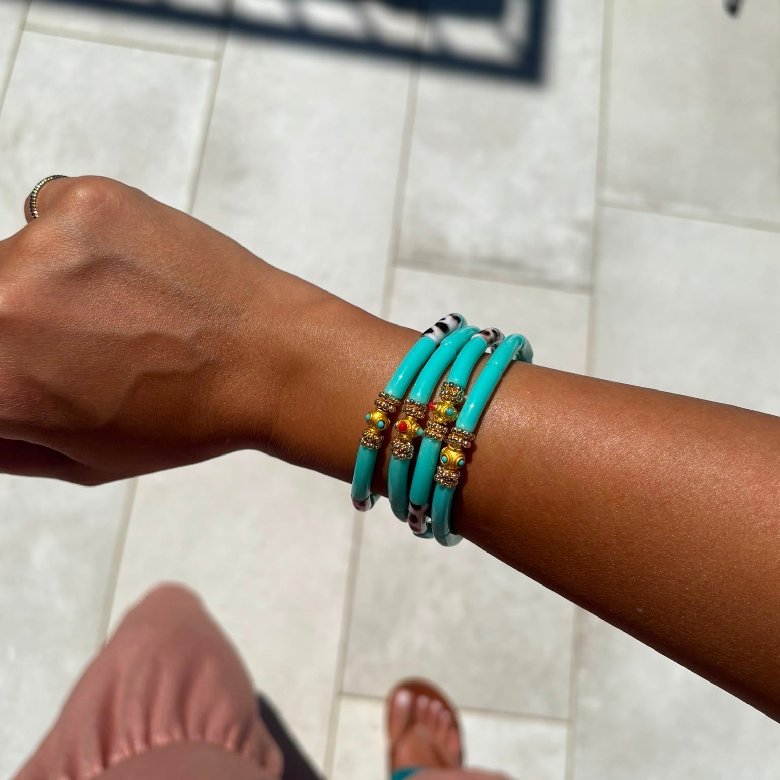 Bracelets Mini Léo - Mix Aqua