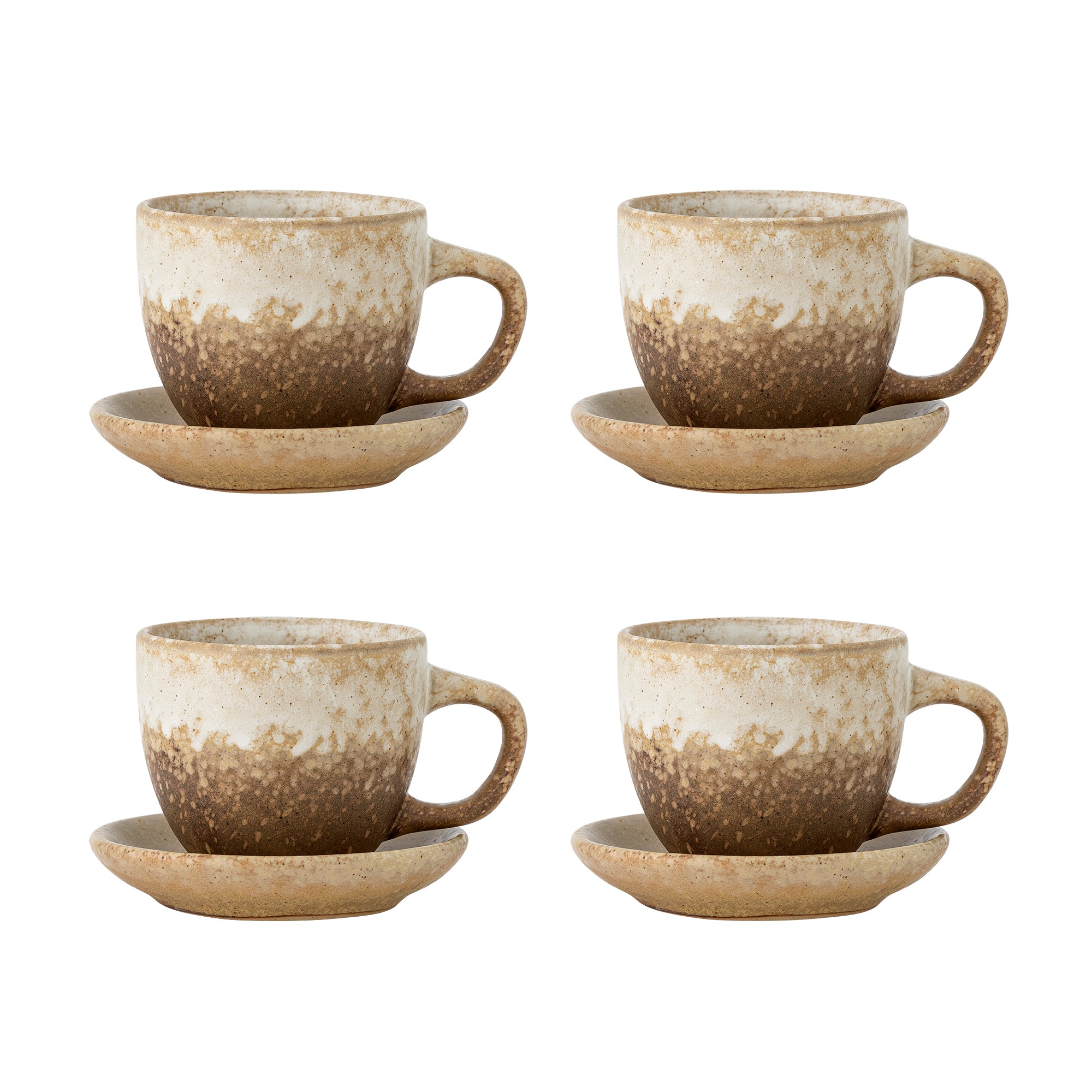 Brenta - Cup with Saucer - Natural - Stoneware