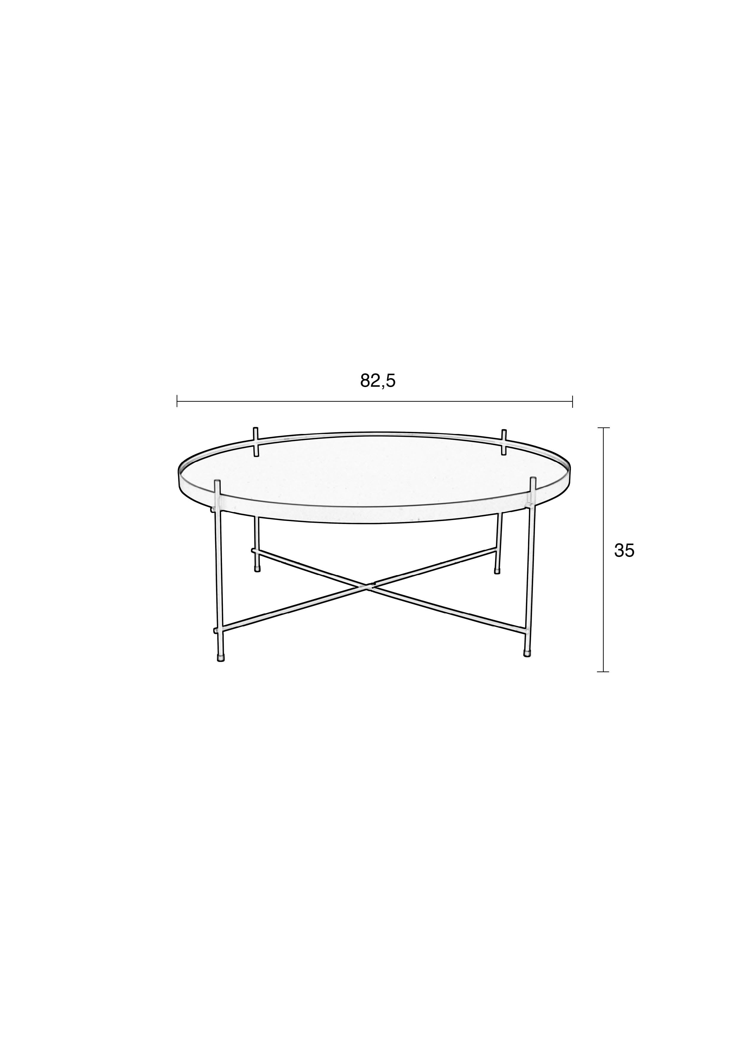 Cupid Xxl - Side Table - Glass - Black