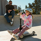 Halley 2 2-in-1 Convertible Scooter with Seat White