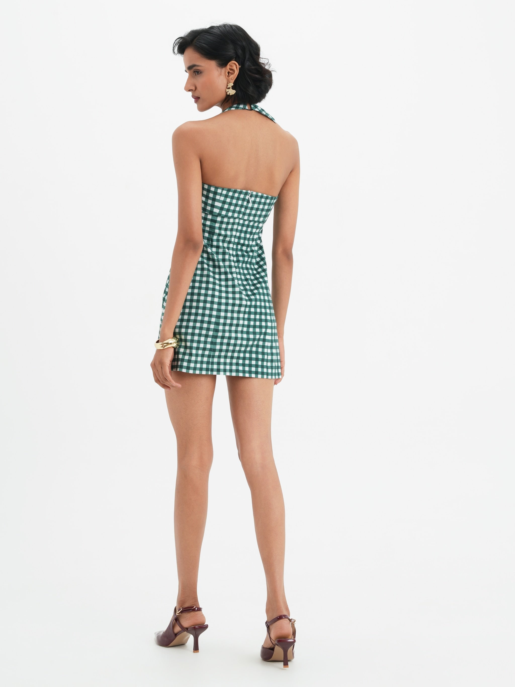 Vestido Daphne - Pine Vichy