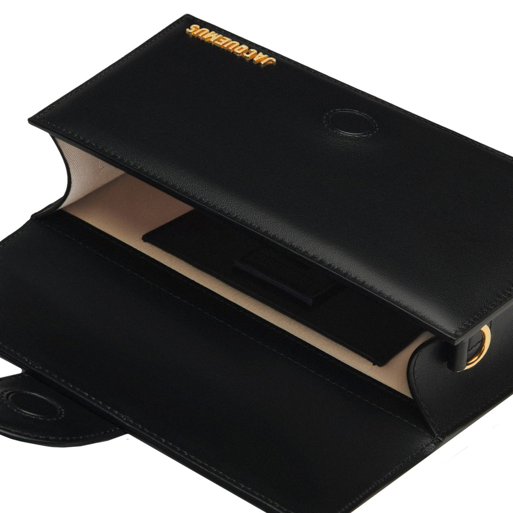 Jacquemus - Sac Le Grand Bambino - Gold Logo - Femme - Black