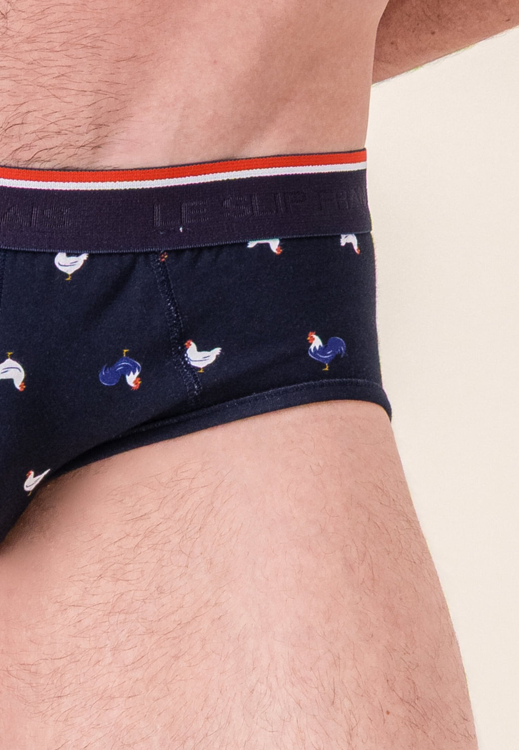 Slip Terrible Coq En Coton - Marine