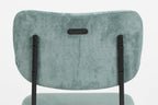 Benson 64,5 Cm - Lot De 2 Tabourets De Bar & De Comptoir - Tissu - Gris/Bleu