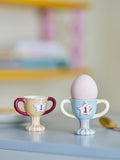 Trophy - Set of 4 Egg Cups - Multicolour - Stoneware