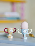 Trophy - Set of 4 Egg Cups - Multicolour - Stoneware