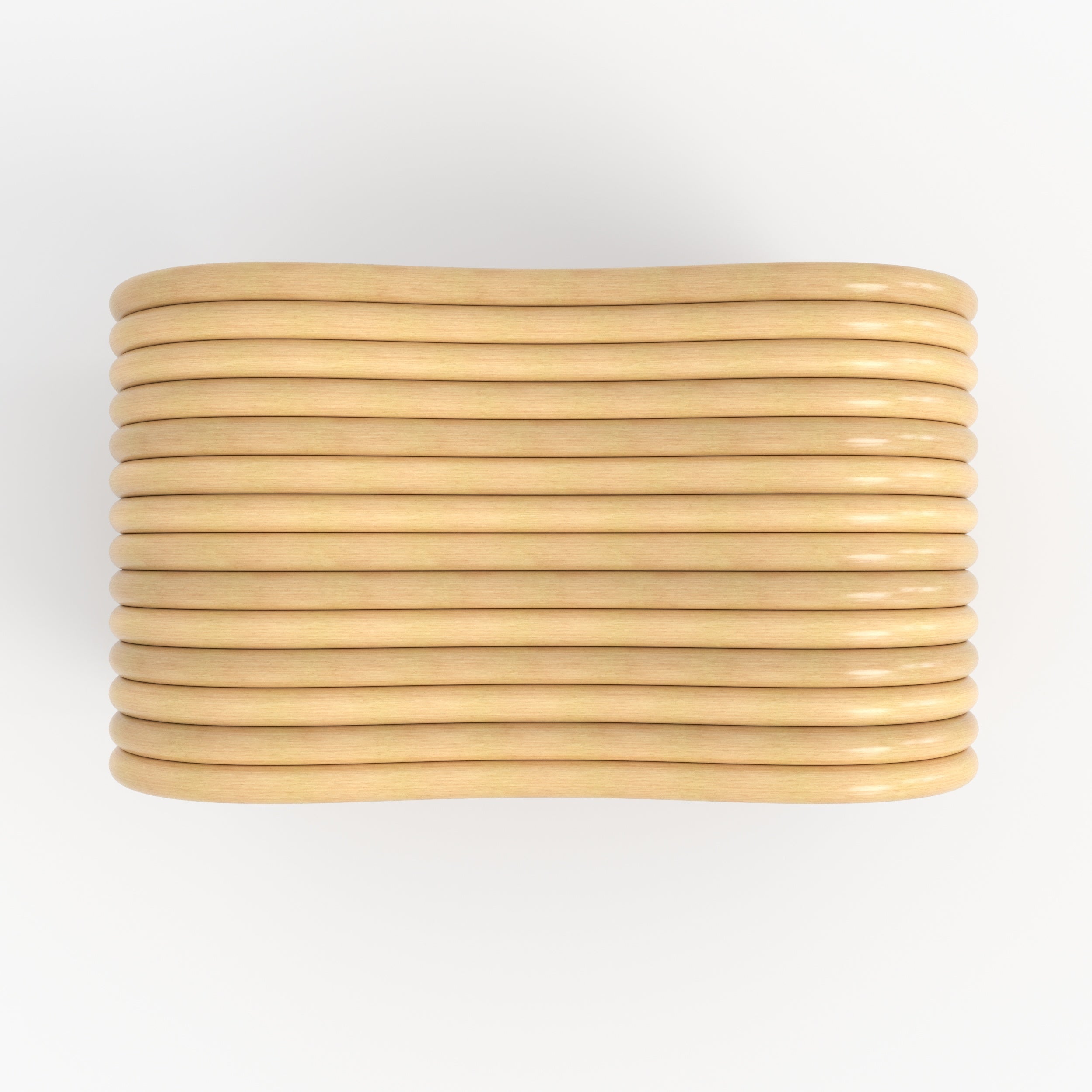 Wave - Tabouret En Rotin Naturel