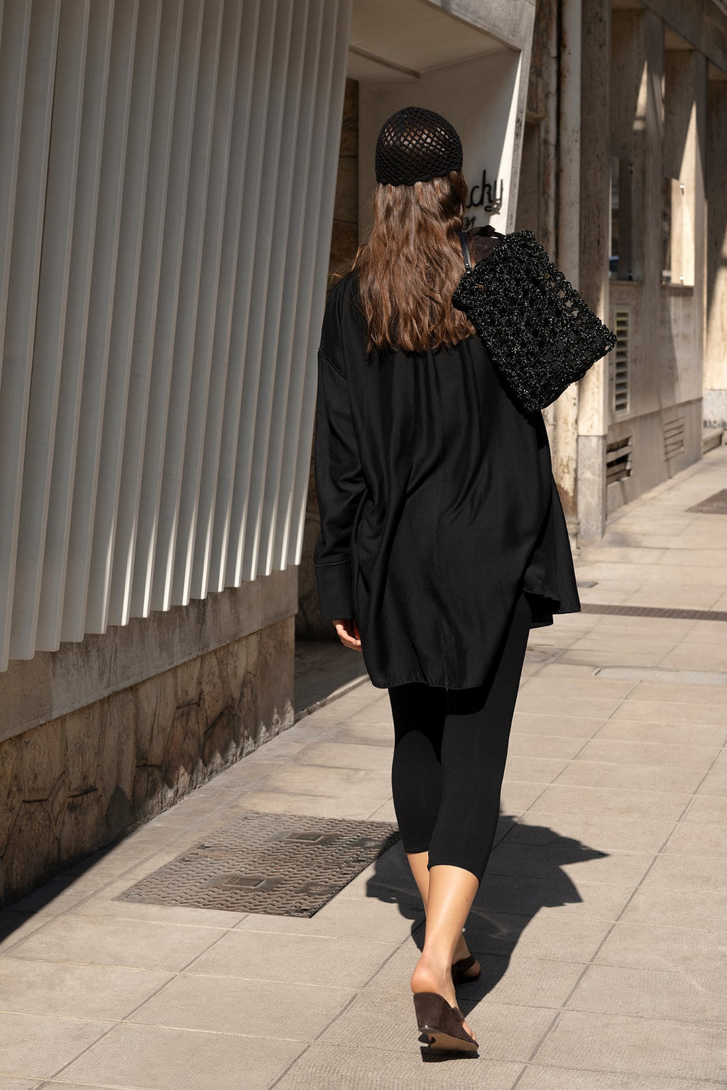 Tunique À Encolure En V Profonde Noir