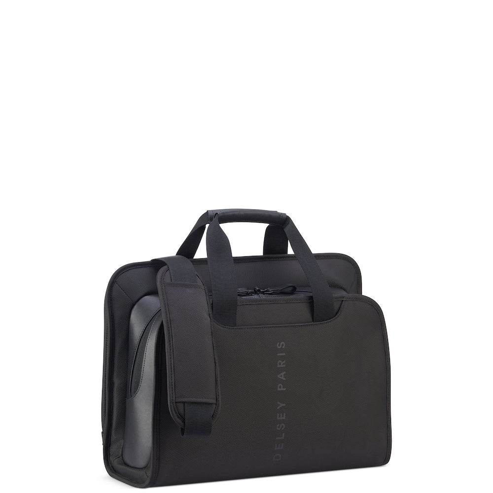 2-Compartment Briefcase - 14" Laptop Protection - Arche - Black