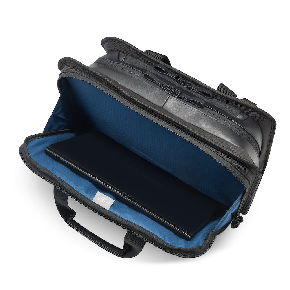 2-Compartment Briefcase - 14" Laptop Protection - Arche - Black