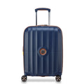 Valigia trolley slim espandibile a 4 doppie ruote 55 cm - Blu