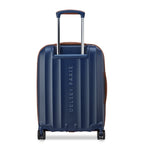 Valigia trolley slim espandibile a 4 doppie ruote 55 cm - Blu
