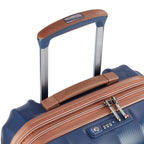 Valigia trolley slim espandibile a 4 doppie ruote 55 cm - Blu