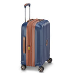 Valigia trolley slim espandibile a 4 doppie ruote 55 cm - Blu