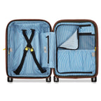 Valise Trolley Slim Extensible 4 Doubles Roues 55 Cm - Blanc