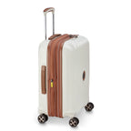Valise Trolley Slim Extensible 4 Doubles Roues 55 Cm - Blanc