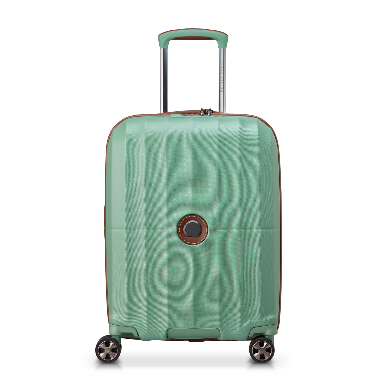 Valigia trolley slim estensibile 4 doppie ruote 55 cm - Verde
