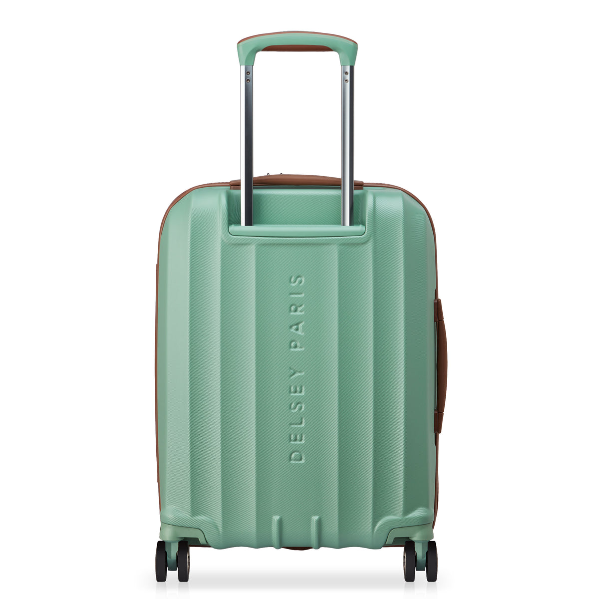 Valigia trolley slim estensibile 4 doppie ruote 55 cm - Verde