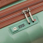Valigia trolley slim estensibile 4 doppie ruote 55 cm - Verde