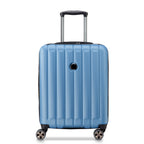 Valise Trolley Cabine Slim Extensible 4 Doubles Roues 55 Cm - Bleu