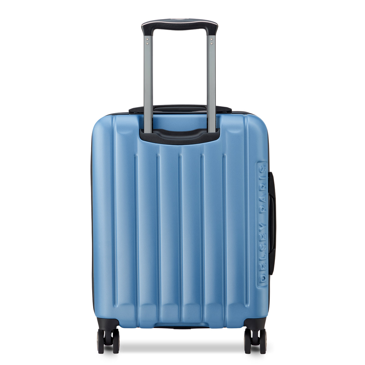 Valise Trolley Cabine Slim Extensible 4 Doubles Roues 55 Cm - Bleu