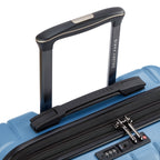 Valise Trolley Cabine Slim Extensible 4 Doubles Roues 55 Cm - Bleu