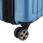 Valise Trolley Cabine Slim Extensible 4 Doubles Roues 55 Cm - Bleu