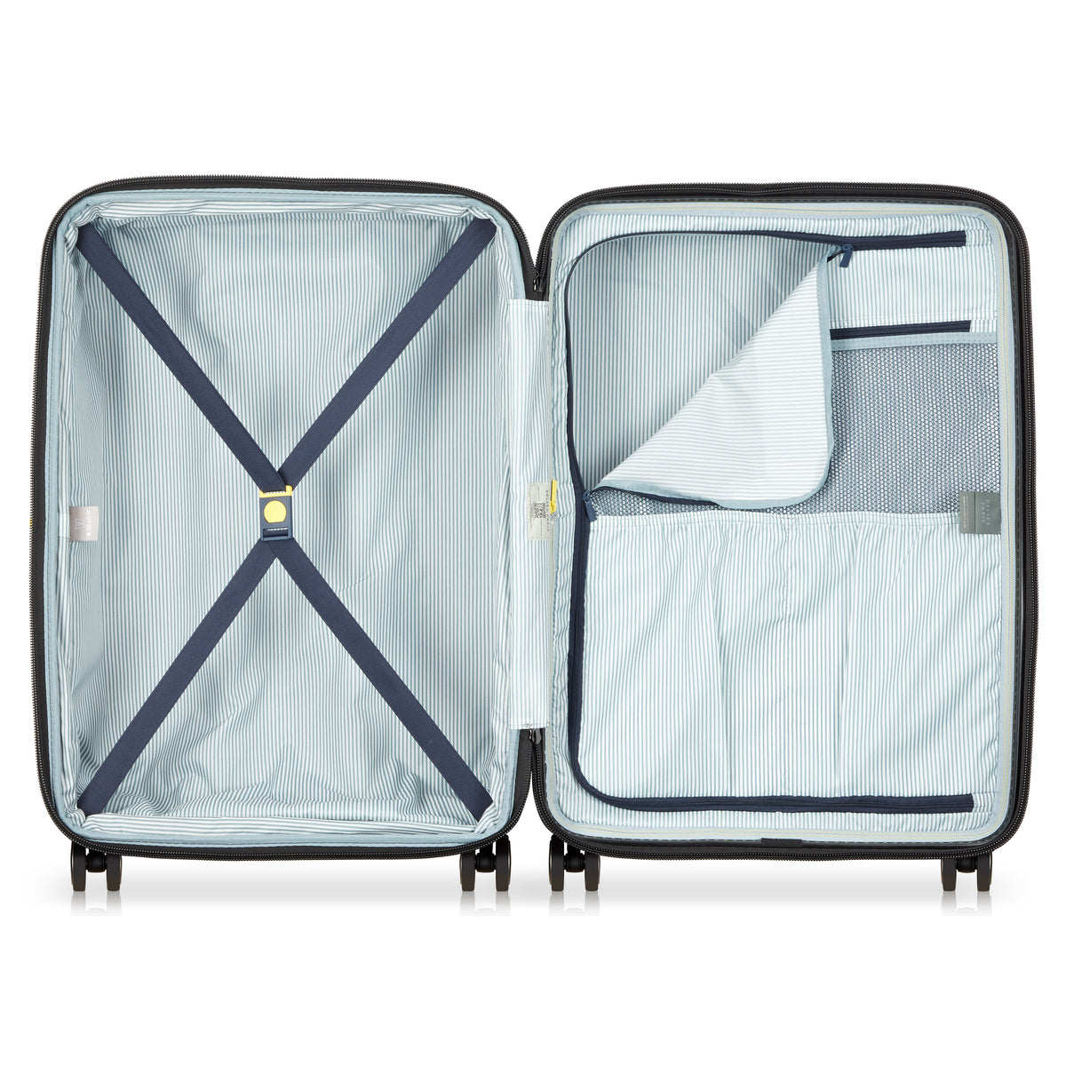 Valigia trolley estensibile 4 doppie ruote 69 cm - Blu