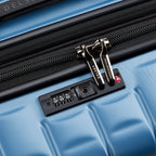Valigia trolley estensibile 4 doppie ruote 69 cm - Blu