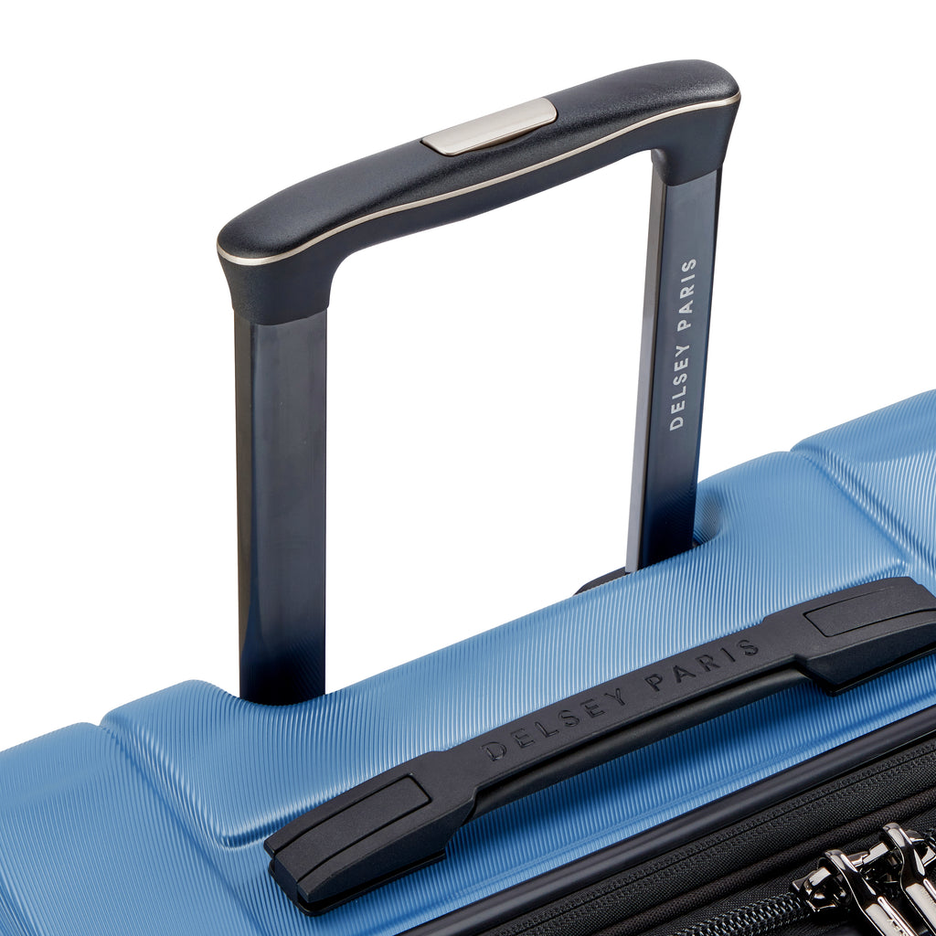Valise Trolley Extensible 4 Doubles Roues (76 Cm - Bleu
