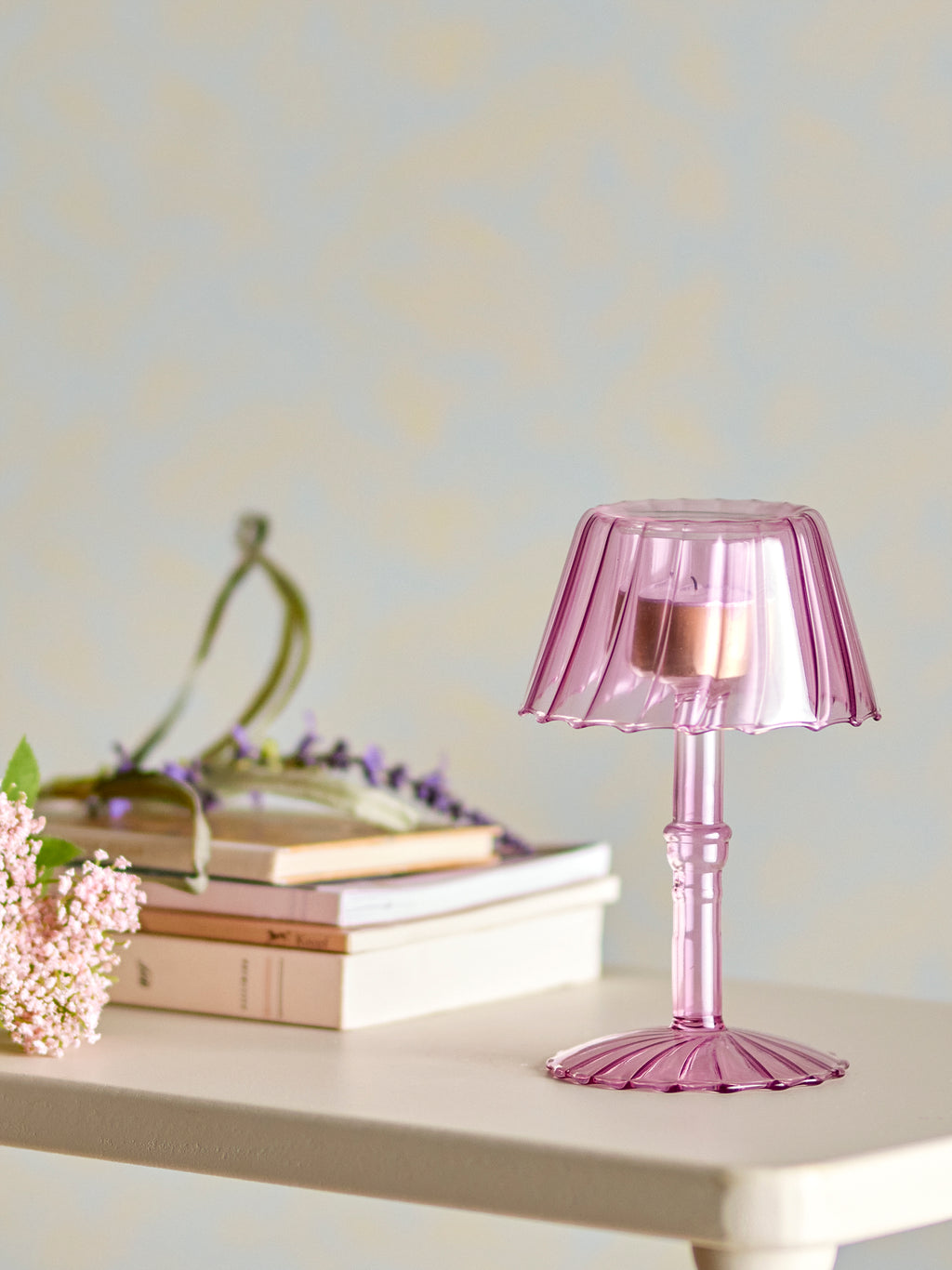 Cisco - Photophore - Rose Poudré - Verre