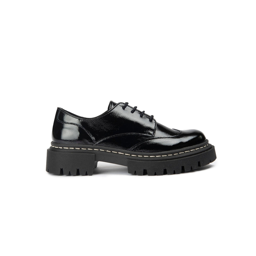 Anaki - Zapatos Derby Debby - Charol Arrugado Negro