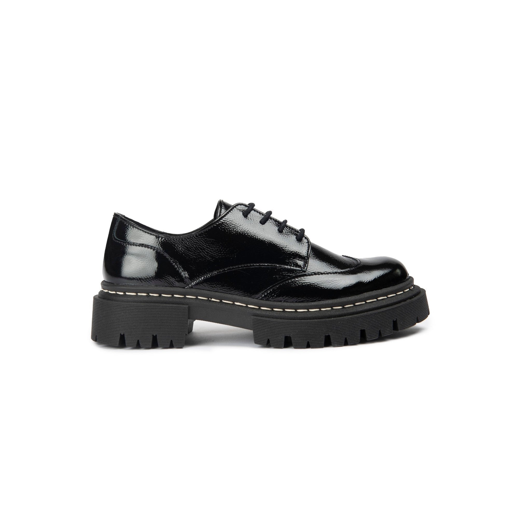 Anaki - Zapatos Derby Debby - Charol Arrugado Negro