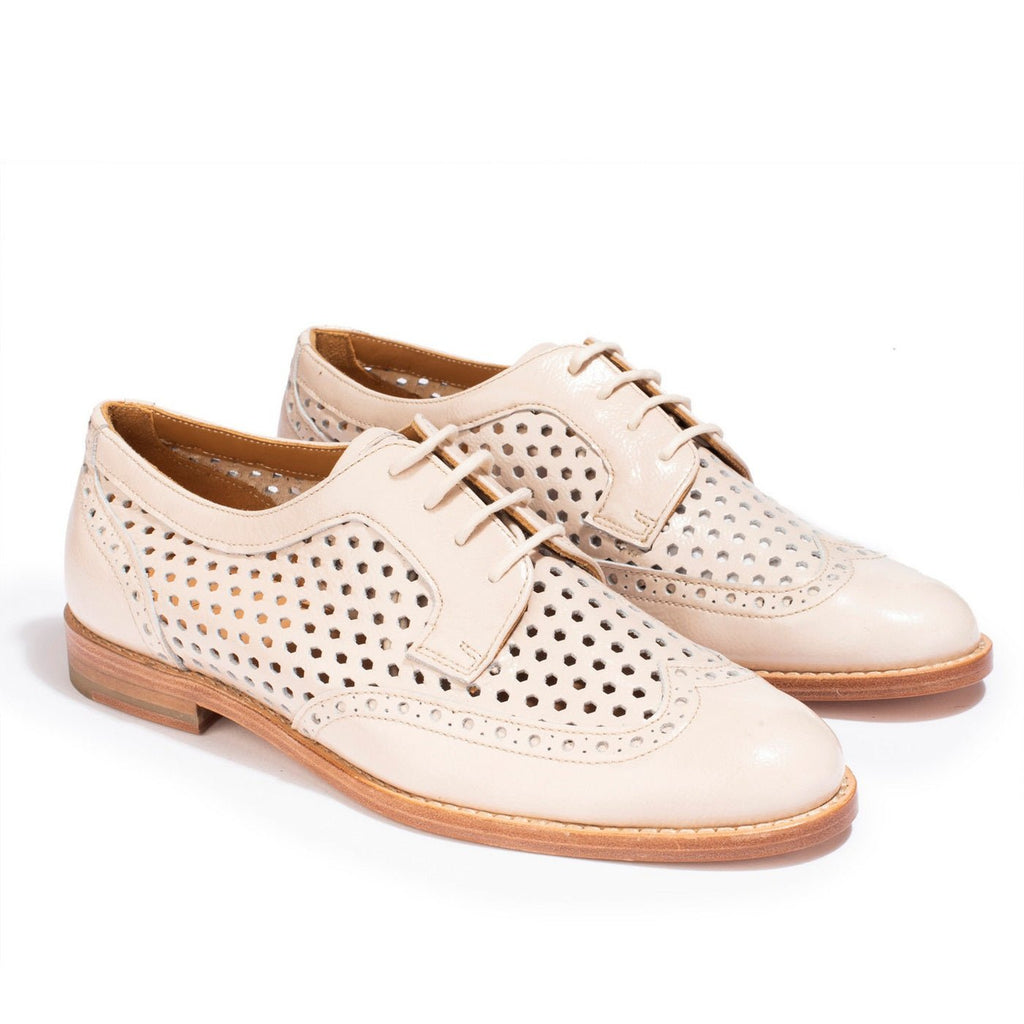 Anaki - Margot Derbies - Ivory Patent