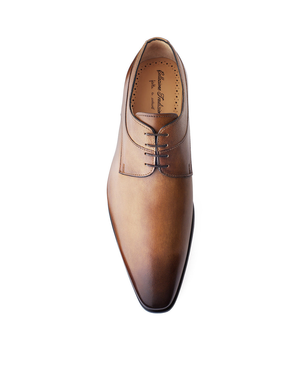 Derby Umberto - Marron Patiné