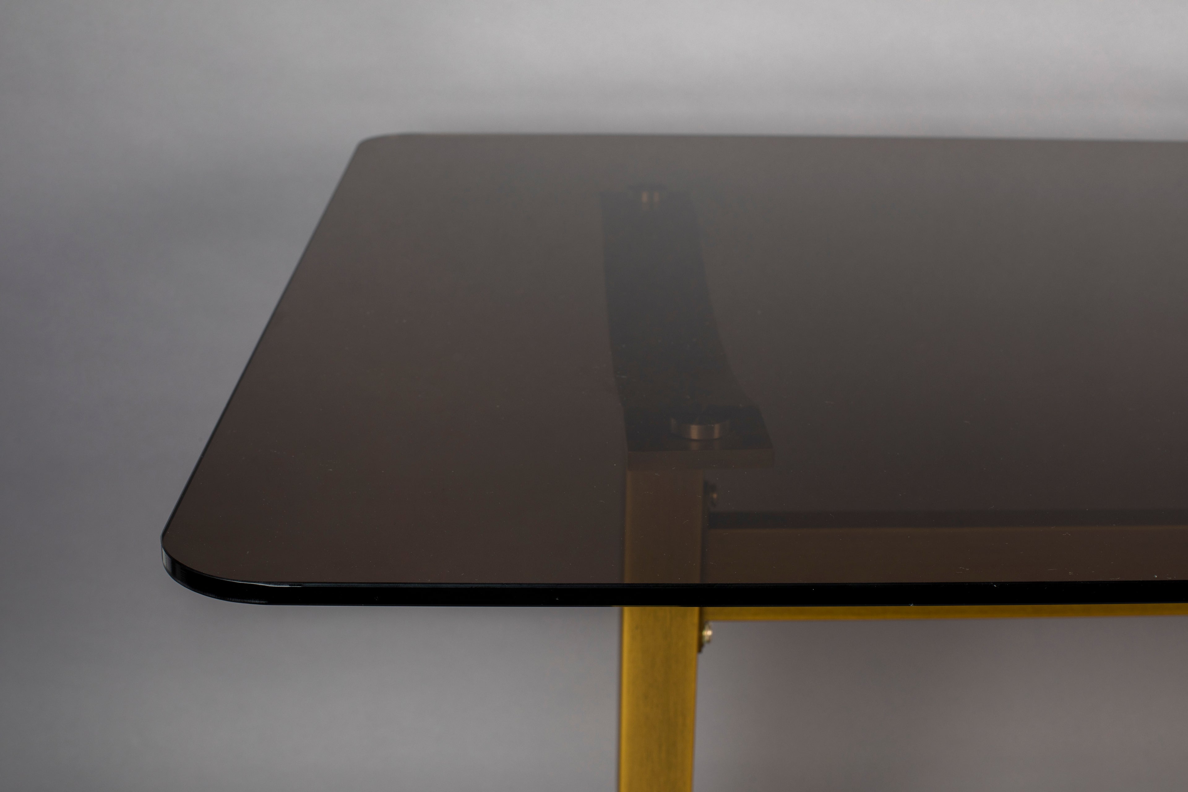 Sansa - Dining Room Table - Glass - Gold