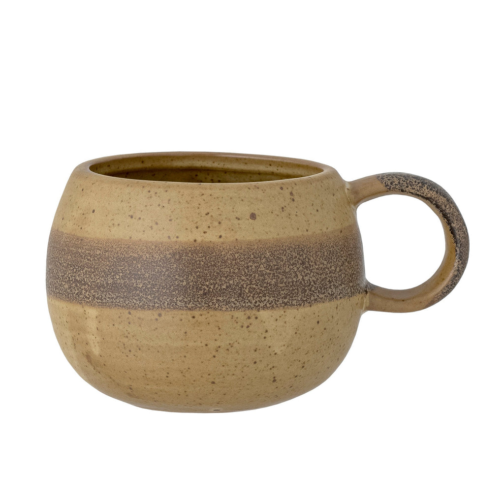 Solange - Lot de 12 Mugs - Naturel - Grès