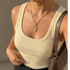 Double Cross Necklace