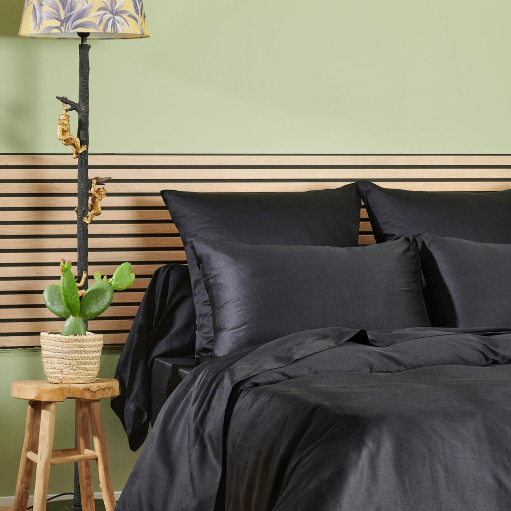 Douce Nuit - Duvet Cover - Cotton Satin - Black